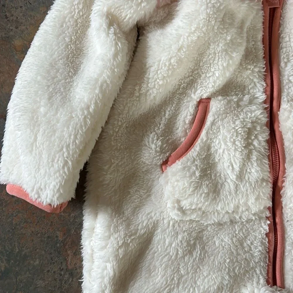 Eddie Bauer Baby Bunting 12 mo fleece One Piece Outdoor Winter Outfit